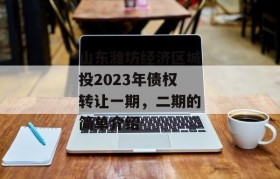 山东潍坊经济区城投2023年债权转让一期，二期的简单介绍