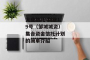 大业信托-利业19号（邹城城资）集合资金信托计划的简单介绍