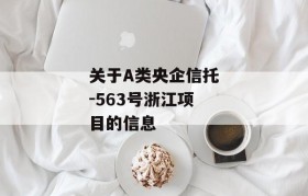 关于A类央企信托-563号浙江项目的信息