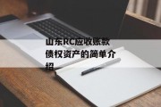 山东RC应收账款债权资产的简单介绍