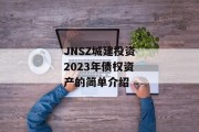 JNSZ城建投资2023年债权资产的简单介绍