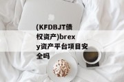 (KFDBJT债权资产)brexy资产平台项目安全吗