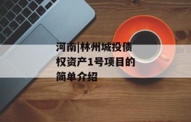 河南|林州城投债权资产1号项目的简单介绍