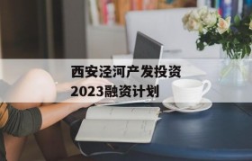 西安泾河产发投资2023融资计划