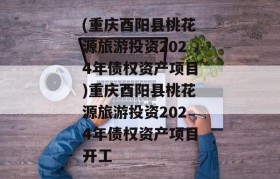 (重庆酉阳县桃花源旅游投资2024年债权资产项目)重庆酉阳县桃花源旅游投资2024年债权资产项目开工