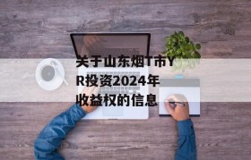 关于山东烟T市YR投资2024年收益权的信息