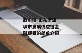 政府债-山东菏泽城市发展供应链金融项目的简单介绍