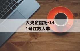 大央企信托-141号江苏大丰