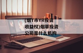 (烟T市YR投资收益权)烟草投资公司是什么机构