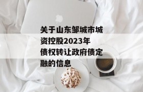 关于山东邹城市城资控股2023年债权转让政府债定融的信息