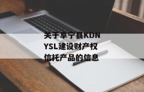 关于阜宁县KDNYSL建设财产权信托产品的信息