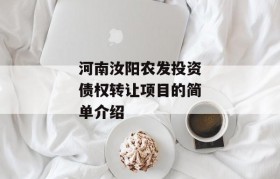 河南汝阳农发投资债权转让项目的简单介绍