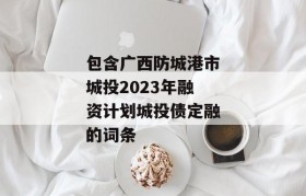 包含广西防城港市城投2023年融资计划城投债定融的词条