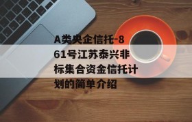 A类央企信托-861号江苏泰兴非标集合资金信托计划的简单介绍