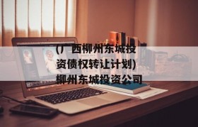 (广西柳州东城投资债权转让计划)柳州东城投资公司