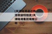 (天津陆港通达物流收益权拍卖)天津陆港集团有限公司