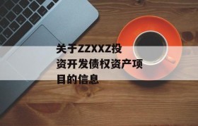 关于ZZXXZ投资开发债权资产项目的信息