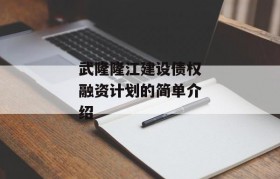 武隆隆江建设债权融资计划的简单介绍