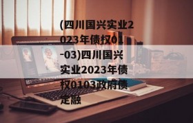 (四川国兴实业2023年债权01-03)四川国兴实业2023年债权0103政府债定融