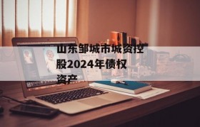 山东邹城市城资控股2024年债权资产