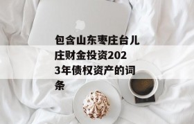 包含山东枣庄台儿庄财金投资2023年债权资产的词条