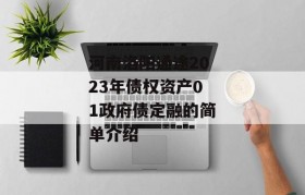 河南洛阳通途2023年债权资产01政府债定融的简单介绍