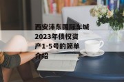 西安沣东国际车城2023年债权资产1-5号的简单介绍