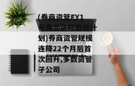 (券商资管FY1号集合资产管理计划)券商资管规模连降22个月后首次回升,多数资管子公司