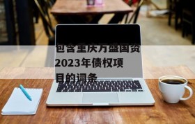 包含重庆万盛国资2023年债权项目的词条