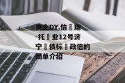 央企DY.信‮瑞-托‬业12号济宁‮债标‬政信的简单介绍