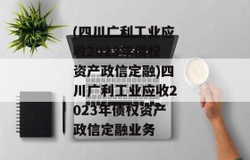 (四川广利工业应收2023年债权资产政信定融)四川广利工业应收2023年债权资产政信定融业务