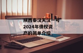 陕西秦汉天汉一号2024年债权资产的简单介绍