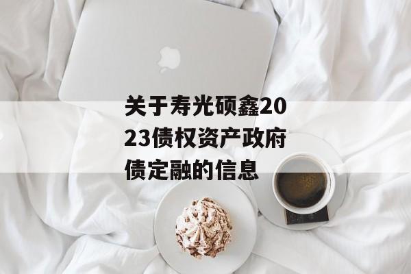 关于寿光硕鑫2023债权资产政府债定融的信息