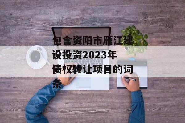 包含资阳市雁江建设投资2023年债权转让项目的词条