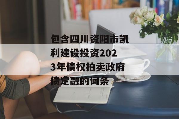 包含四川资阳市凯利建设投资2023年债权拍卖政府债定融的词条