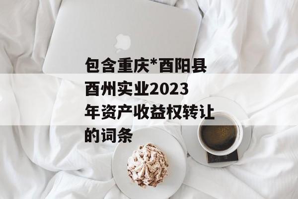 包含重庆*酉阳县酉州实业2023年资产收益权转让的词条