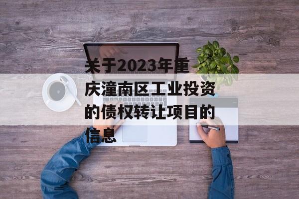 关于2023年重庆潼南区工业投资的债权转让项目的信息