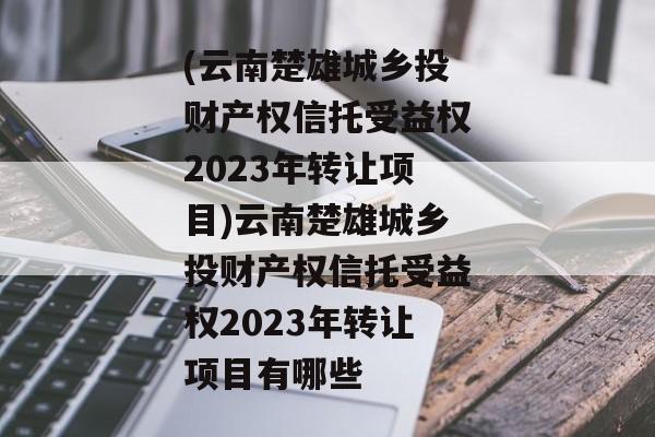 (云南楚雄城乡投财产权信托受益权2023年转让项目)云南楚雄城乡投财产权信托受益权2023年转让项目有哪些