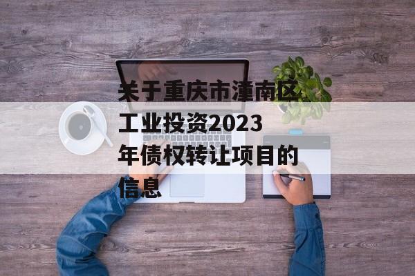 关于重庆市潼南区工业投资2023年债权转让项目的信息