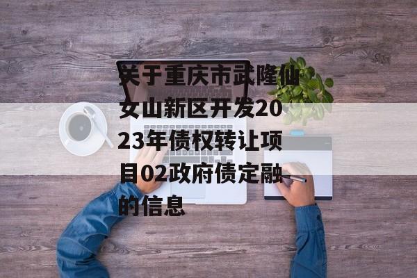 关于重庆市武隆仙女山新区开发2023年债权转让项目02政府债定融的信息