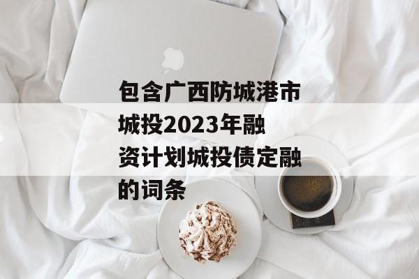 包含广西防城港市城投2023年融资计划城投债定融的词条