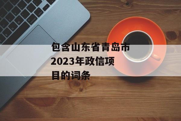 包含山东省青岛市2023年政信项目的词条