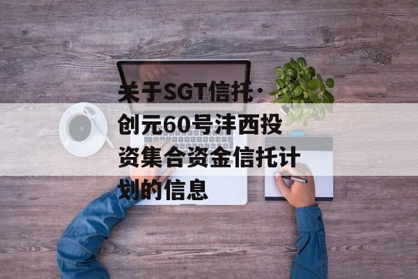 关于SGT信托·创元60号沣西投资集合资金信托计划的信息