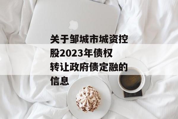 关于邹城市城资控股2023年债权转让政府债定融的信息